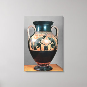Svart-figur amphora som visar Ajax och Achilles, Canvastryck