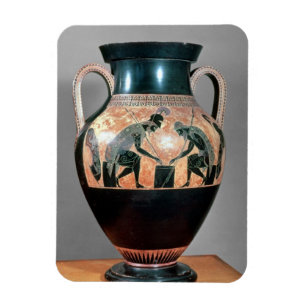 Svart-figur amphora som visar Ajax och Achilles, Magnet