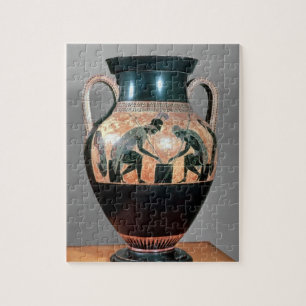 Svart-figur amphora som visar Ajax och Achilles, Pussel