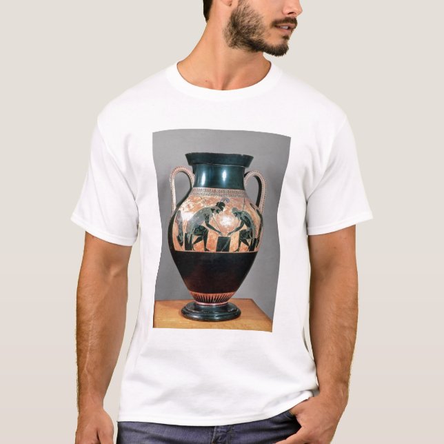 Svart-figur amphora som visar Ajax och Achilles, Tee Shirt (Framsida)