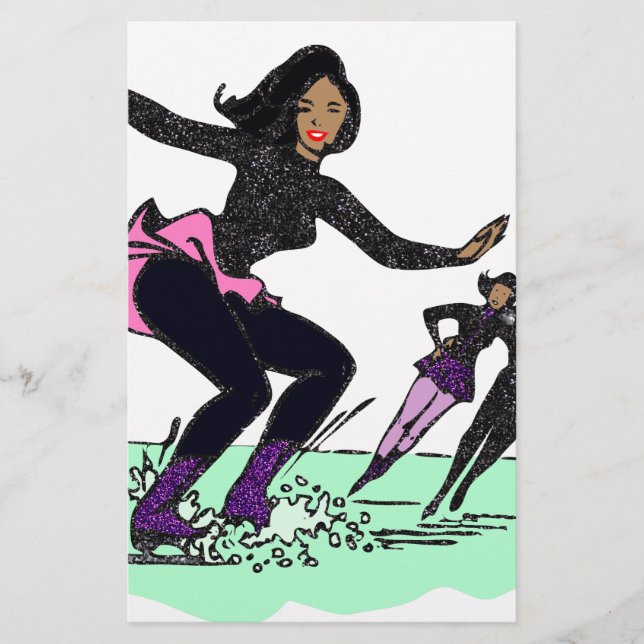 svart figur skater (Framsida)