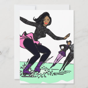 svart figur skater