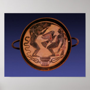 Svart figurkylix poster