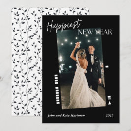 Svart Film Gott Nytt År Foto Enkelt