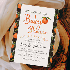 Svart filter för Vintage av Citrus Baby Shower Ora Inbjudningar