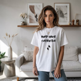Svart fingeravtryck av humant gravid t shirt