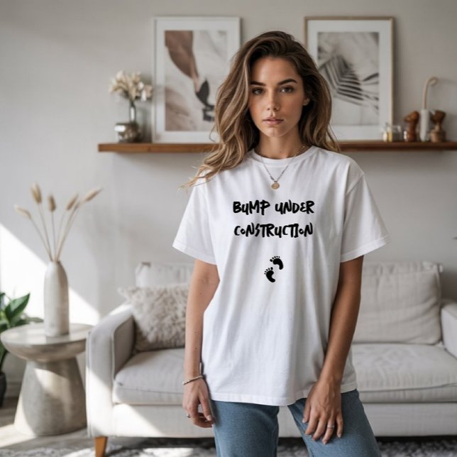 Svart fingeravtryck av humant gravid t shirt (Skapare uppladdad)