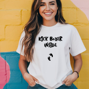 Svart fingeravtryck av humant gravid t shirt