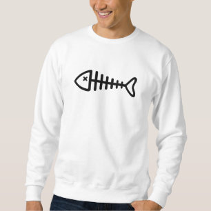 Svart fishbone sweatshirt