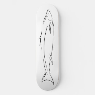 Svart fisk old school skateboard bräda 18 cm