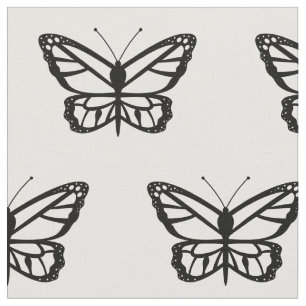 Svart fjäril form illustration tyg