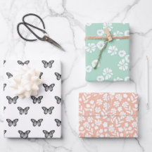 Svart Fjäril Pastellfärgade Blommor
