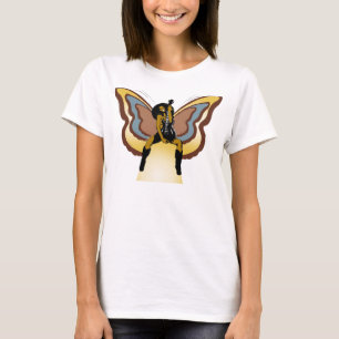 Svart fjäril t shirt