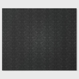 Svart fjärilsdamast presentpapper
