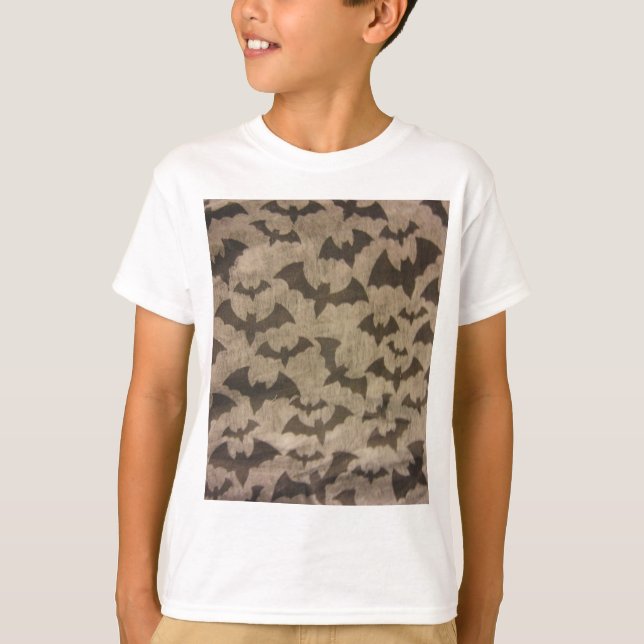 Svart Fladdermöss Tee (Framsida)