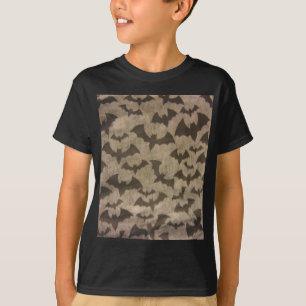 Svart Fladdermöss Tee Shirt