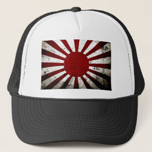 Svart flagga för sol för GrungeJapan resning Keps