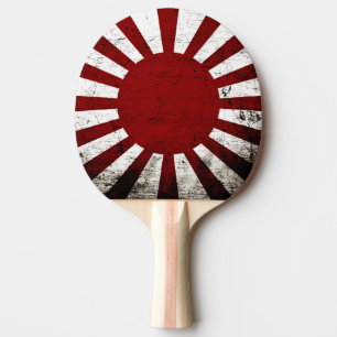 Svart flagga för sol för GrungeJapan resning Pingisracket