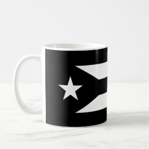 Svart flagga Puerto Rico Coffee Mugg