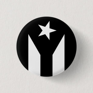 Svart flagga Puerto Rico Knapp