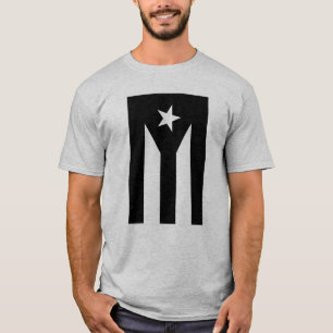 Svart flagga Puerto Rico T Shirt