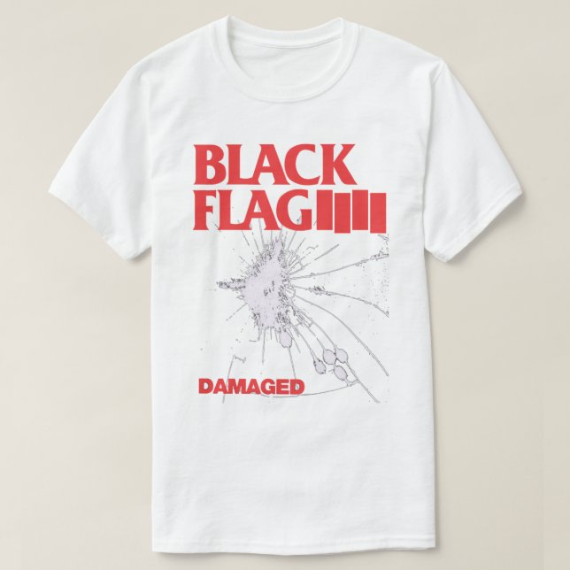 Svart Flagga - skadad premie T Shirt (Design framsida)