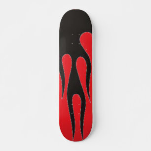 Svart flamma skateboard bräda 20 cm