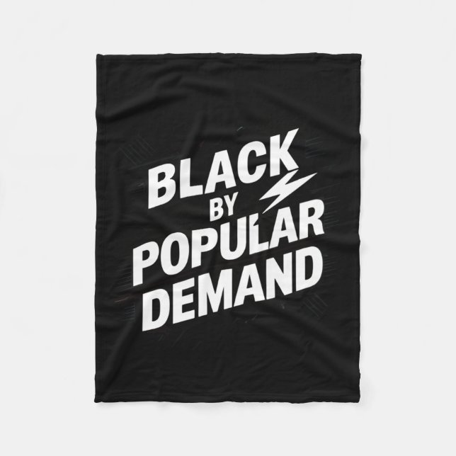 Svart Fleecefilt (Framsidan)