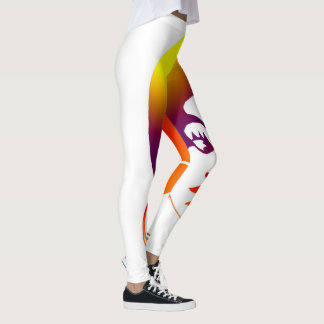 Svart flicka för funky med afro- damasker: leggings