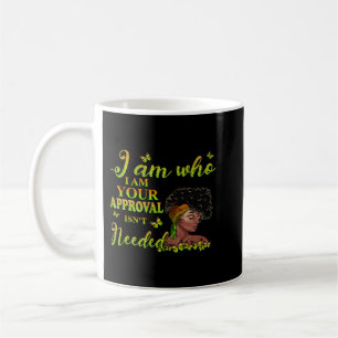 Svart flicka mitt i stormen Afro Woman Kristus Kaffemugg