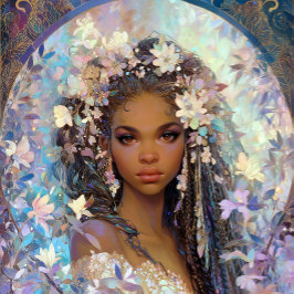Svart flicka Svart drottning Fantasykonst Gudinna Poster
