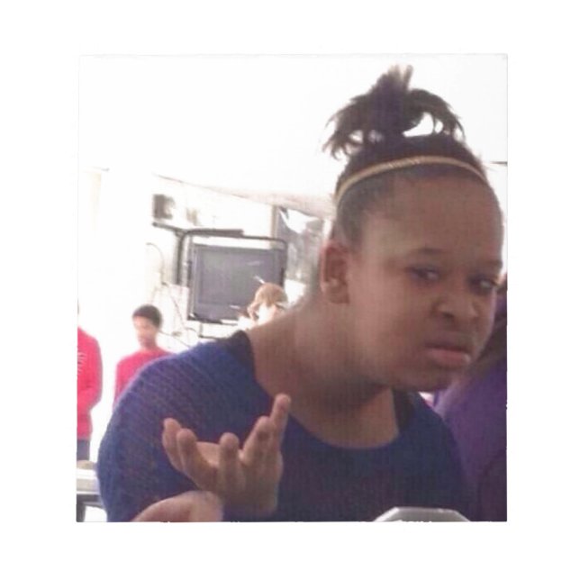 Svart flicka vad minne anteckningsblock (Framsida)