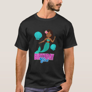 Svart flickfödelsedag Melanin Women Sista sekund B T Shirt