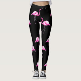 Svart flingoleggregat leggings