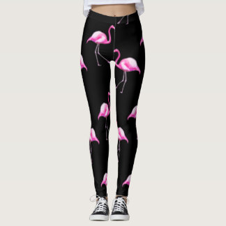Svart flingoleggregat leggings