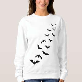 Svart flygande Fladdermus Silhouettes Simple Hallo T Shirt