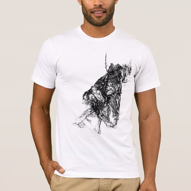 Svart Flytande visningsprogram T-shirt (Framsida)