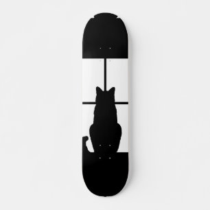 Svart fönsterklick om du vill anpassa en färg-deko skateboard bräda 20,5 cm