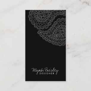 Svart för 311 Myah Paisley Visitkort