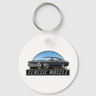 Svart för 66 Chevelle Nyckelring