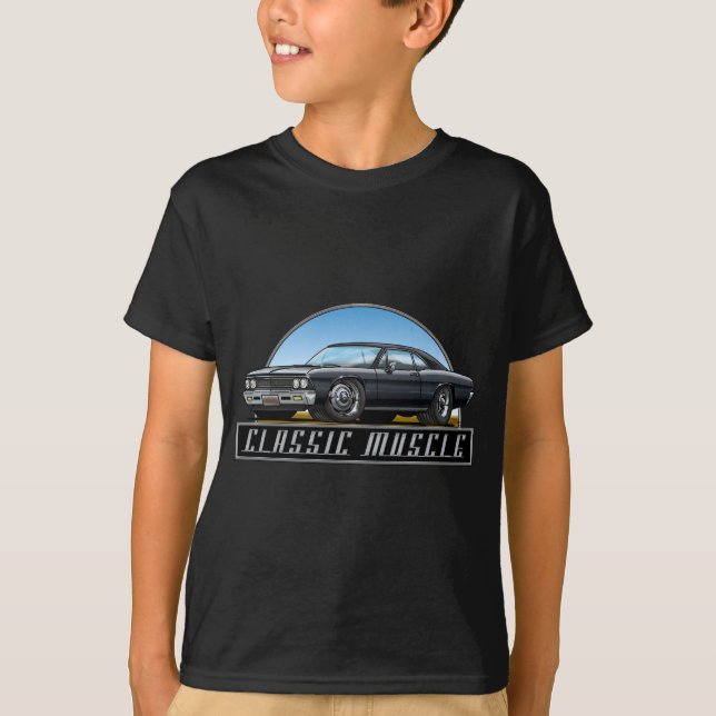 Svart för 66 Chevelle T-shirt (Framsida)