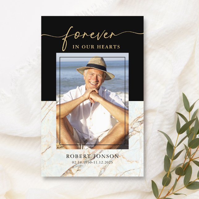 Svart för alltid i vårt minnesmärke visitkort (Skapare uppladdad)