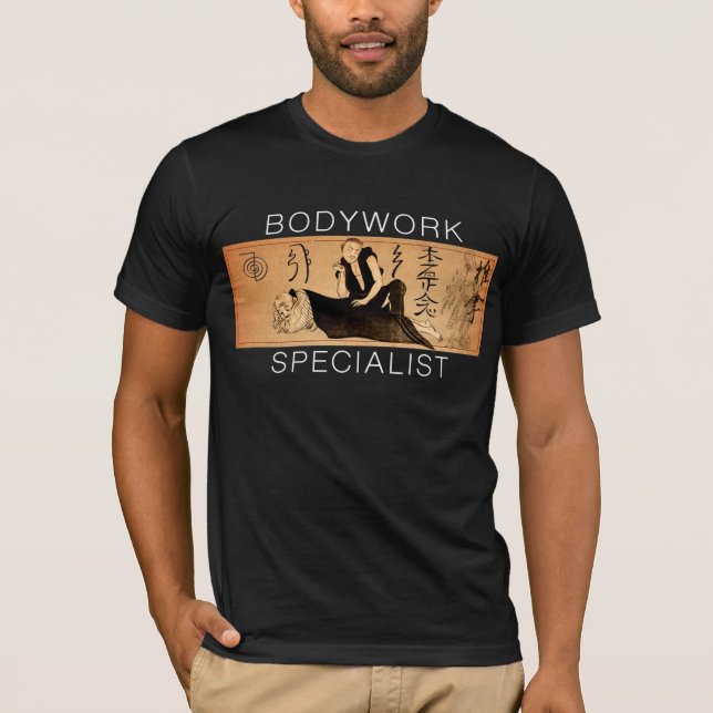 Svart för BodyworkspecialistMen utslagsplats T Shirt (Framsida)