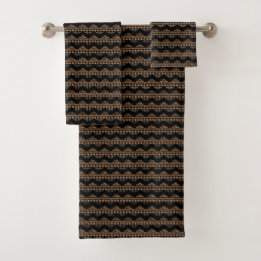 Svart för Boho Aztec stam- inspirerad pilbrunt