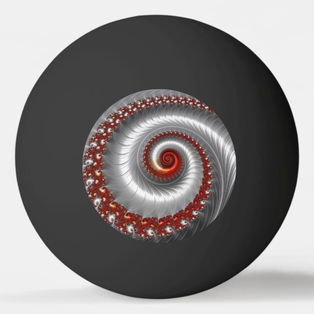 SVART ~ för design för Fractal för ~ för Pingisboll (Framsidan)