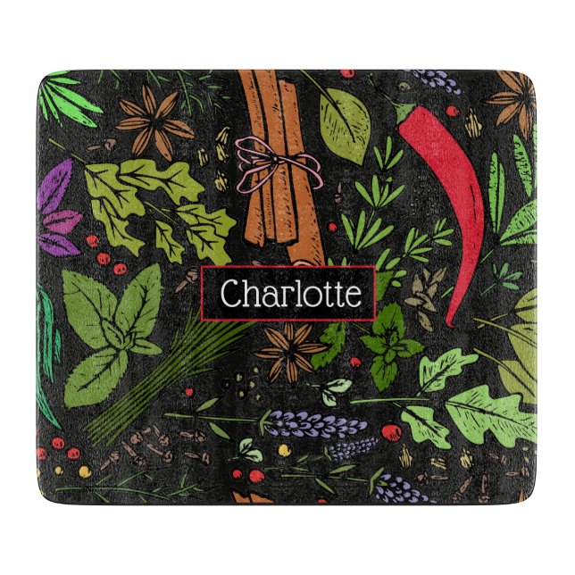 Svart för det egna namnet Spices mönster (Framsidan)