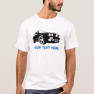 Svart för E30 M3 + din text T Shirt