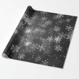 Svart för för julhelgdagSparkles & snöflingor Presentpapper