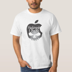 Svart för Hackintosh OSx86 logotyp 3D T-shirt