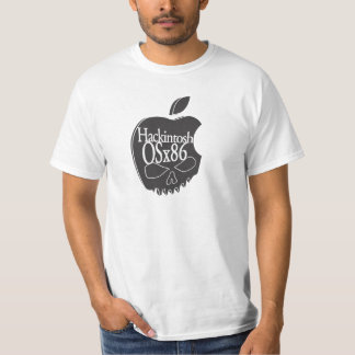 Svart för Hackintosh OSx86 logotyp 3D Tee